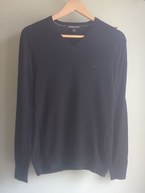 Michael Kors. Men's Black V-Neck Pullover Sweater. Size Small.